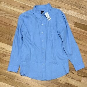 GAP Light Blue Casual Button-Down Shirt